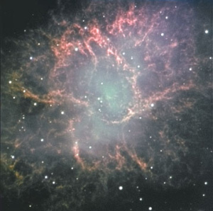 Изображение Крабовидной туманности (M1), полученное с помощью Телескопа Фолкеса (© Nik Szymanek)