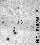 На снимке, полученном Космическим телескопом имени Хаббла, видна далекая галактика, в которой в сентябре прошлого года вспыхнул гамма-всплеск (изображение из статьи E. Berger et al., astro-ph/0603689)
