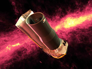 Телескоп Spitzer смотрит в прошлое Солнечной системы (изображение с сайта ipac.jpl.nasa.gov)