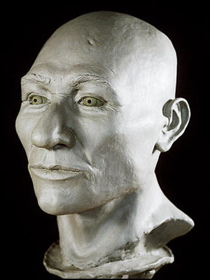 Примерно так выглядел Кенневикский человек, скелет которого был найден в июле 1996 года в штате Вашингтон, США (фото с сайта www.washingtonpost.com)
