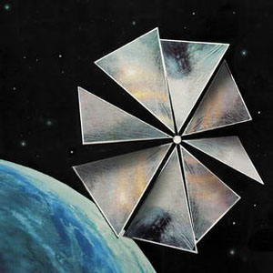 Cosmos 1 с развернутыми парусами (фото с сайта www.physorg.com)